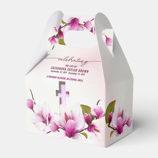 Ballotins Funérailles florales roses de Magnolia (Verso)