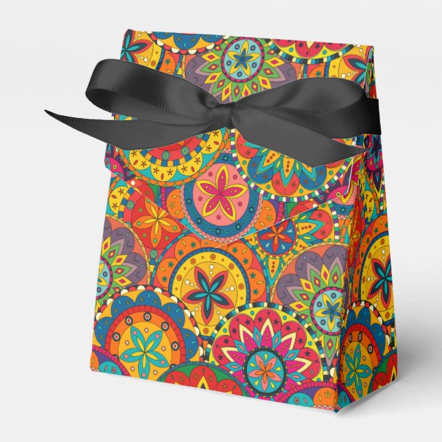 Ballotins Funky Retro couleur Motif Mandala (Verso)