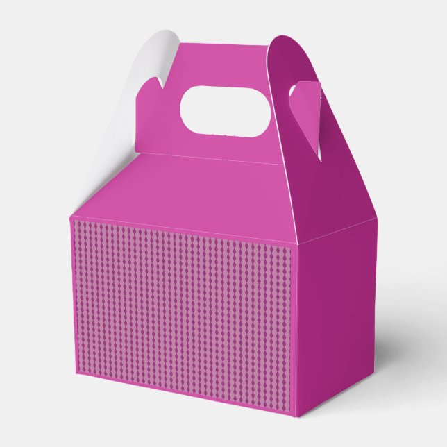 Ballotins Fuschia avec Motif Mini Diamant (Verso)