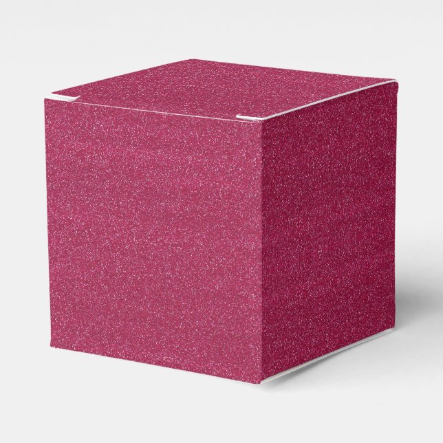 Ballotins Fushia / Parties scintillant Faux Rose Chaud (Verso)