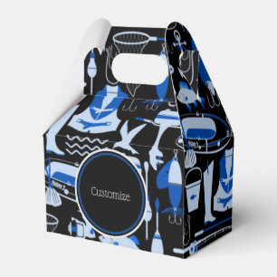 Ballotins Gable Pêche Blue Motif