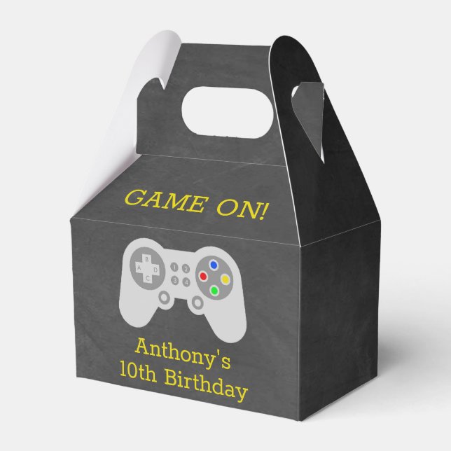 Ballotins Gamer moderne N'importe quel âge fête d'anniversai (Verso)