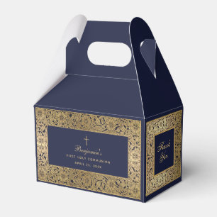 Ballotins Garçon Première communion Marine Bleu Vintage Rose