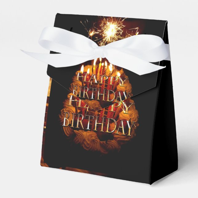 Ballotins Gâteau d'anniversaire avec des étincelles, (Verso)