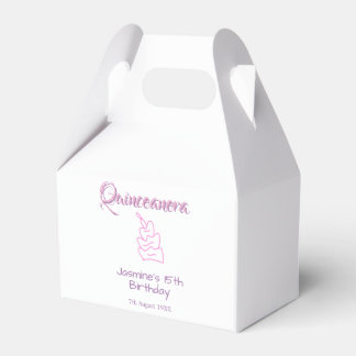 Ballotins gâteau d'anniversaire violet rose pour les 15 ans 