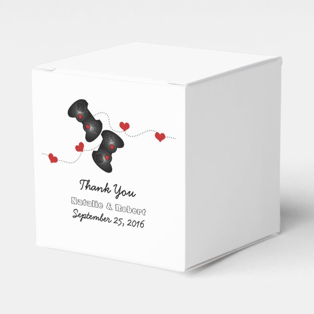 Ballotins Geeky Gamers Mariage Faveur Boxes Dark (Verso)