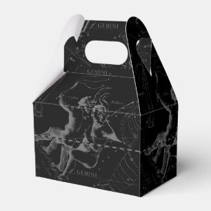 Ballotins Gemini Constellation Hevelius 1690 sur Noir