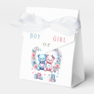 Ballotins Genre révéler baby shower Teddy Bear bleu rose 3 -