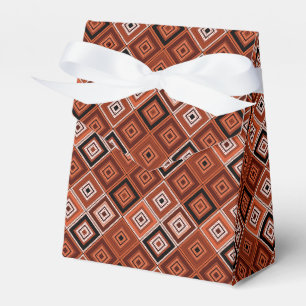 Ballotins Géométrie patchwork ethnique marron orange
