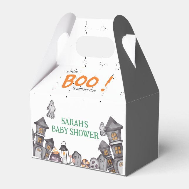 Ballotins Ghost House Halloween Baby shower thème automne (Arrière)