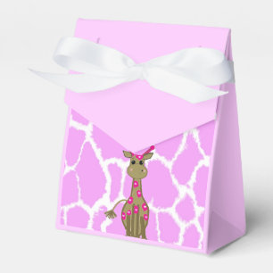 Ballotins Girafe debout mignonne avec des taches roses