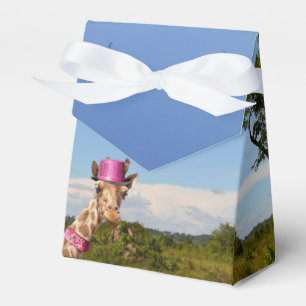 Ballotins Giraffe en casquette rose étincelant