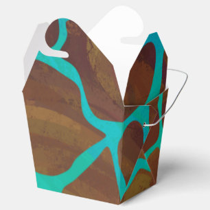 Ballotins Giraffe Impression Brown et Turquoise