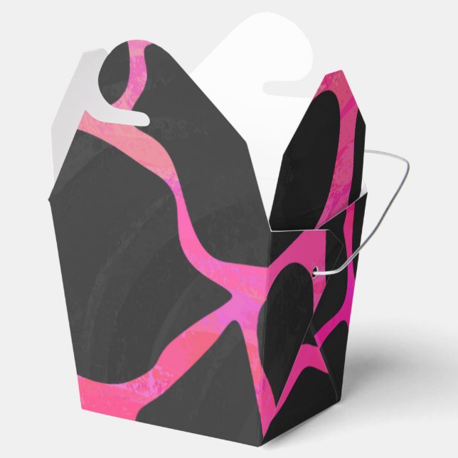 Ballotins Giraffe rose chaude et noire (Ouvert)