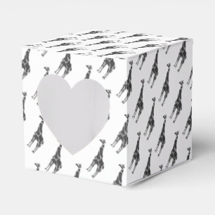 Ballotins Giraffe Silhoutte noir et gris