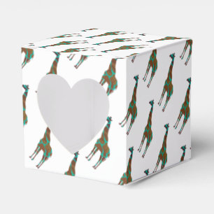 Ballotins Giraffe Siloette Brown et Turquoise