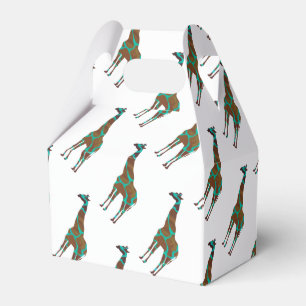 Ballotins Giraffe Siloette Brown et Turquoise