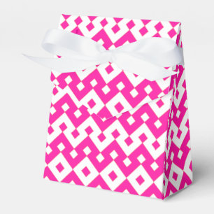 Ballotins Girlie Candy rose et blanc Zigzags Ballotin de ten