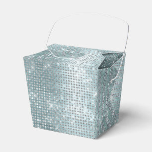Ballotins Glam Aqua Glitzy Silver Sparkle