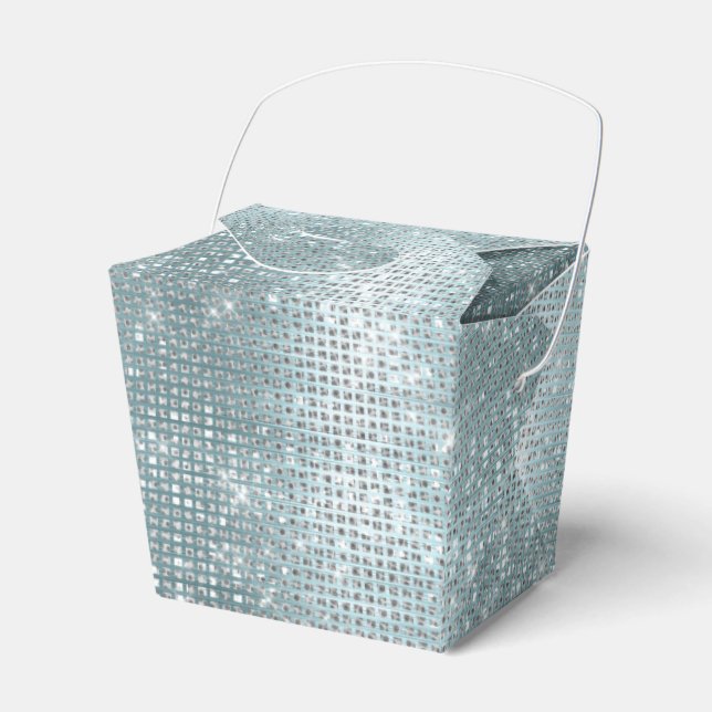 Ballotins Glam Aqua Glitzy Silver Sparkle (Verso)
