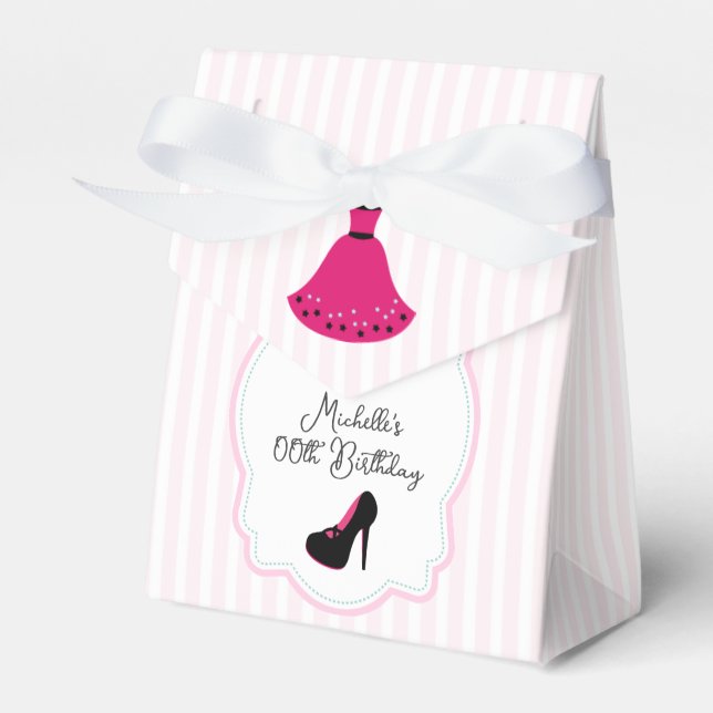 Ballotins Glam Fashion Diva Anniversaire Fête Invité Faveur (Verso)