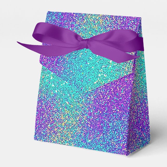 Ballotins Glam violet turquoise Parties scintillant étincela (Verso)