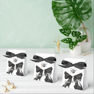 Ballotins Glamor Black Gold Bow Graduation