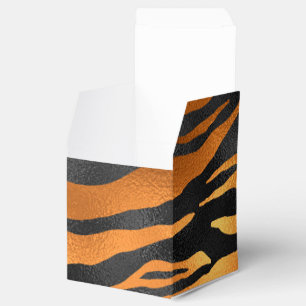 Ballotins Glamorous Black Brown Tiger Stripes Animal Print