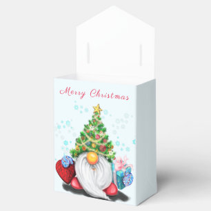 Ballotins Gnome avec boîte cadeau Casquette Arbre de Noël