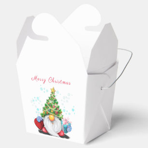 Ballotins Gnome mignonne avec arbre de Noël Casquette et cad