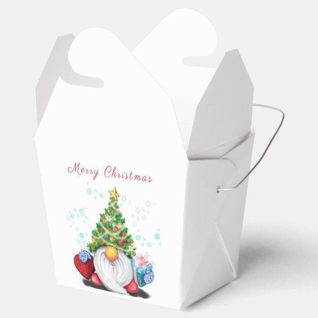 Ballotins Gnome mignonne avec arbre de Noël Casquette et cad (Ouvert)