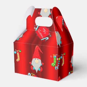 Ballotins Gnomes mignons Noël rouge