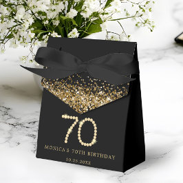 Ballotins Gold 70th Diamonds Birthday Party