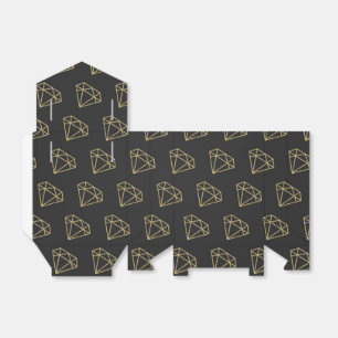 Ballotins Gold Diamond Modern Design Party Favoriser les boî