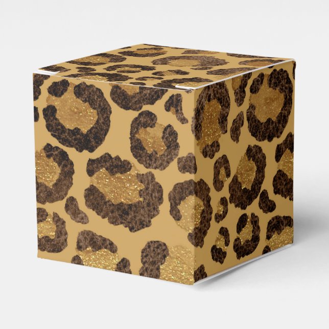 Ballotins Gold Foil Cheetah Motif Jungle fête d'anniversaire (Verso)