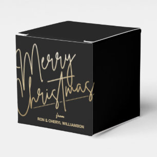 Ballotins Gold Joyeux Noël Carré noir