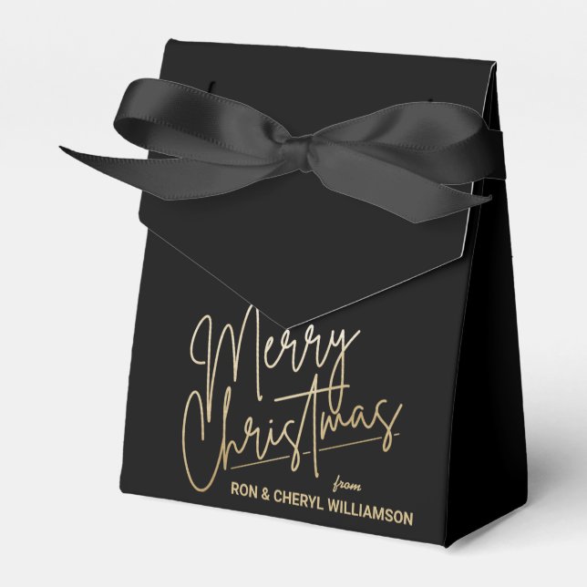 Ballotins Gold Joyeux Noël Noir (Verso)