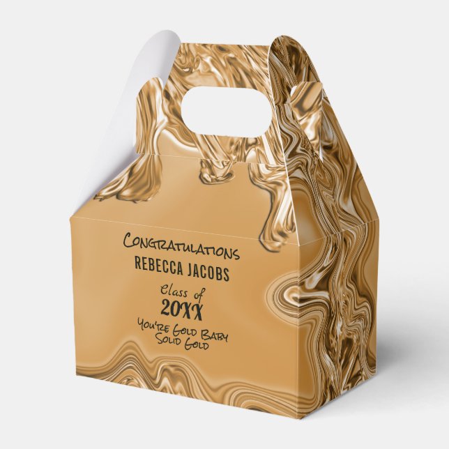 Ballotins Gold Liquid Metal Graduation Party (Verso)