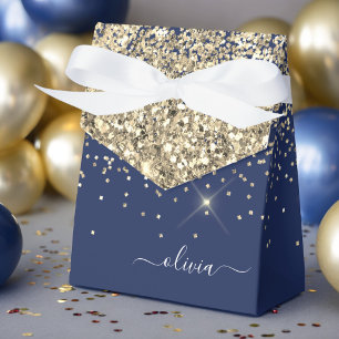 Ballotins Gold Navy Blue Girl Parties scintillant étincelant