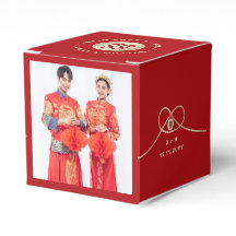 Gold noeud Red Double Bonheur Mariage chinois