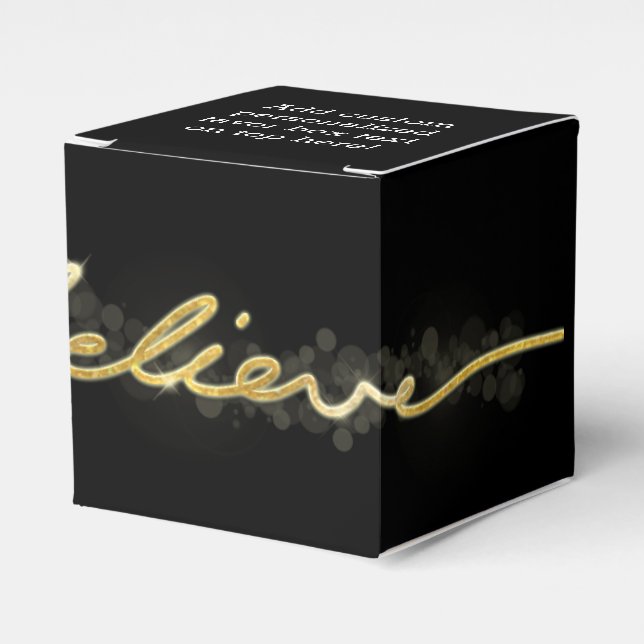 Ballotins Gold Sparkle Look Bokeh Croire Noël (Verso)
