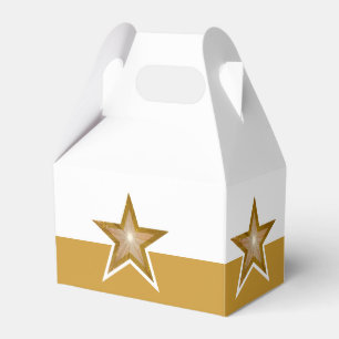 Ballotins Gold Star Print for gold white box