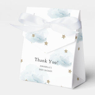 Ballotins Gold Stars & Clouds Baby shower boîte cadeau
