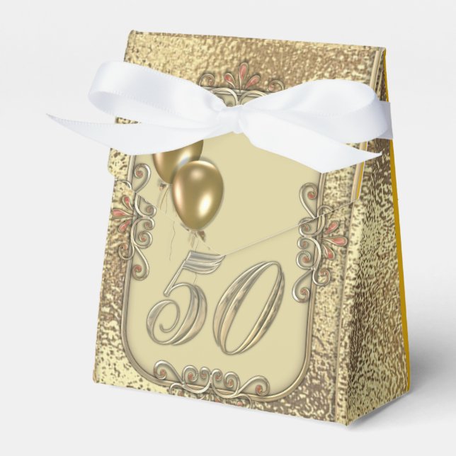 Ballotins Golden 50th Anniversary Party Goodie Ballotin (Verso)