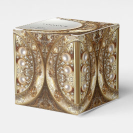 Ballotins Golden Ornate Favor Box