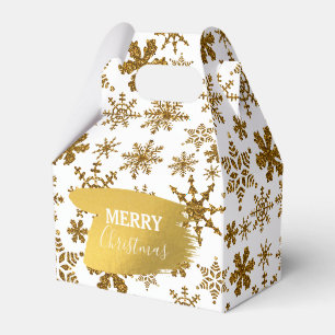 Ballotins Golden Sparkling Snowflakes Joyeux Noël