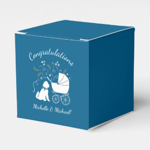 Ballotins Goldendoodle Dog Baby shower Boy Blue