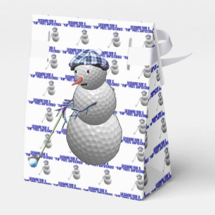 Ballotins Golf Ball Snowman Noël
