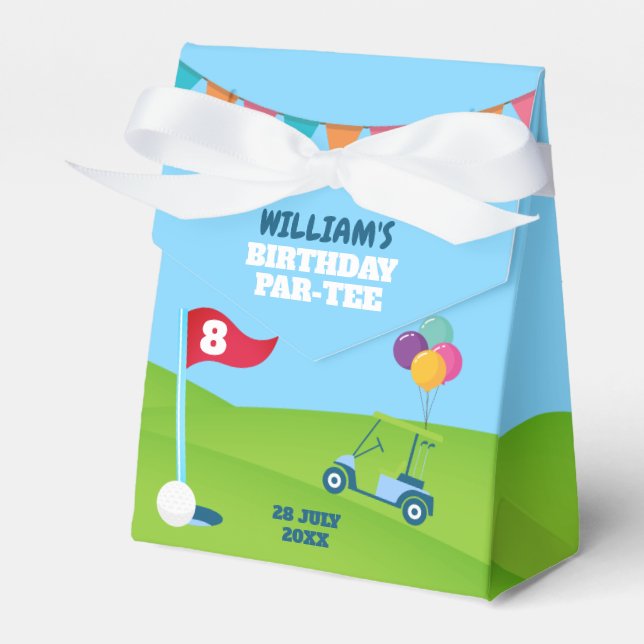 Ballotins Golf Thème Anniversaire Party (Verso)
