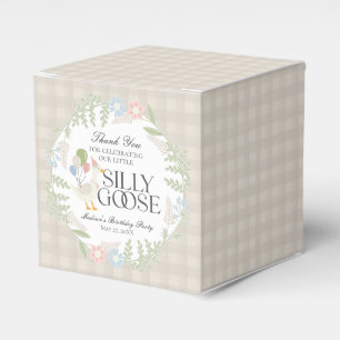 Ballotins Goose soie beige Floral En vichy Anniversaire